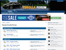 Tablet Screenshot of corollaforum.com